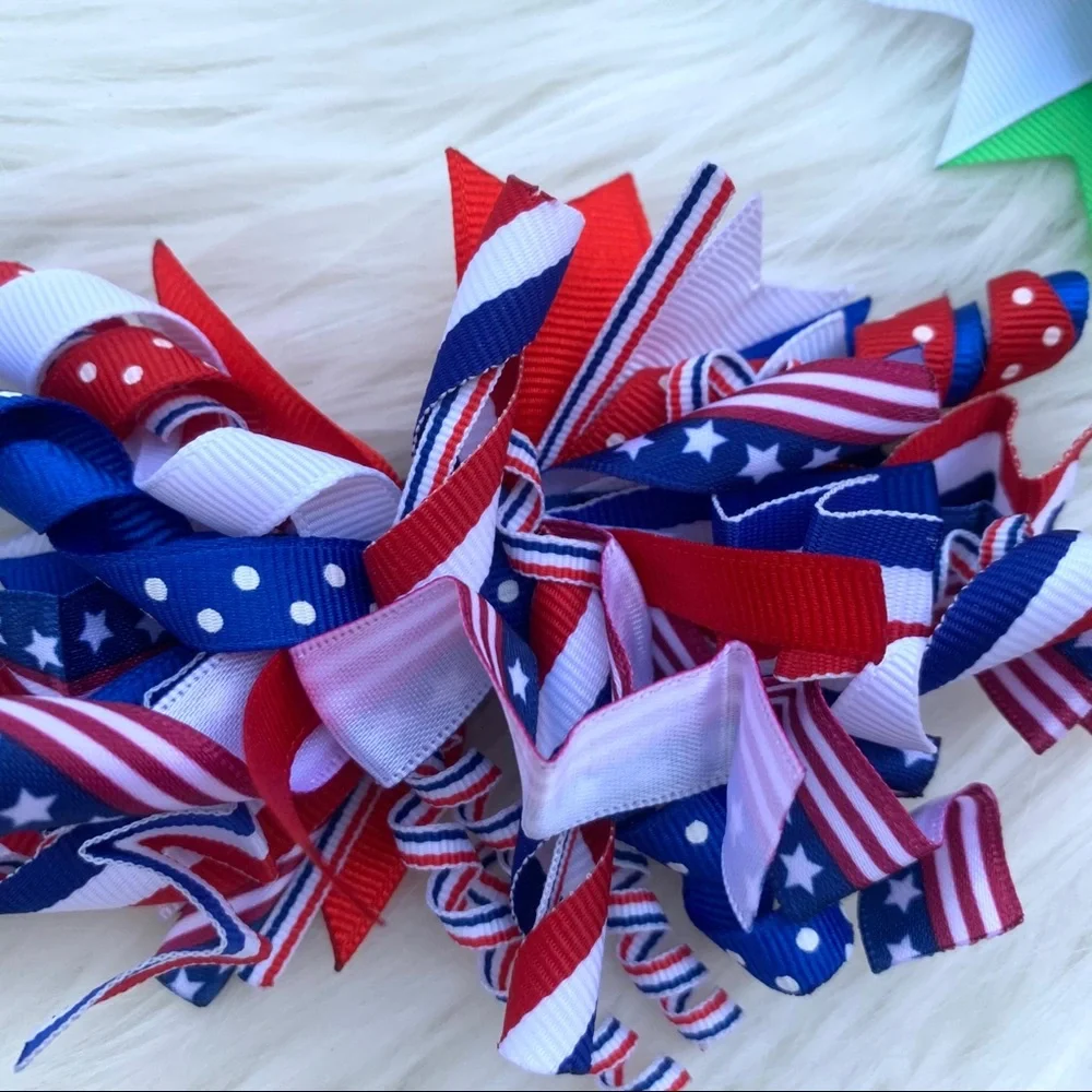 Bundle of 3 Holiday Hair Bow Clips Toddler Girl OS